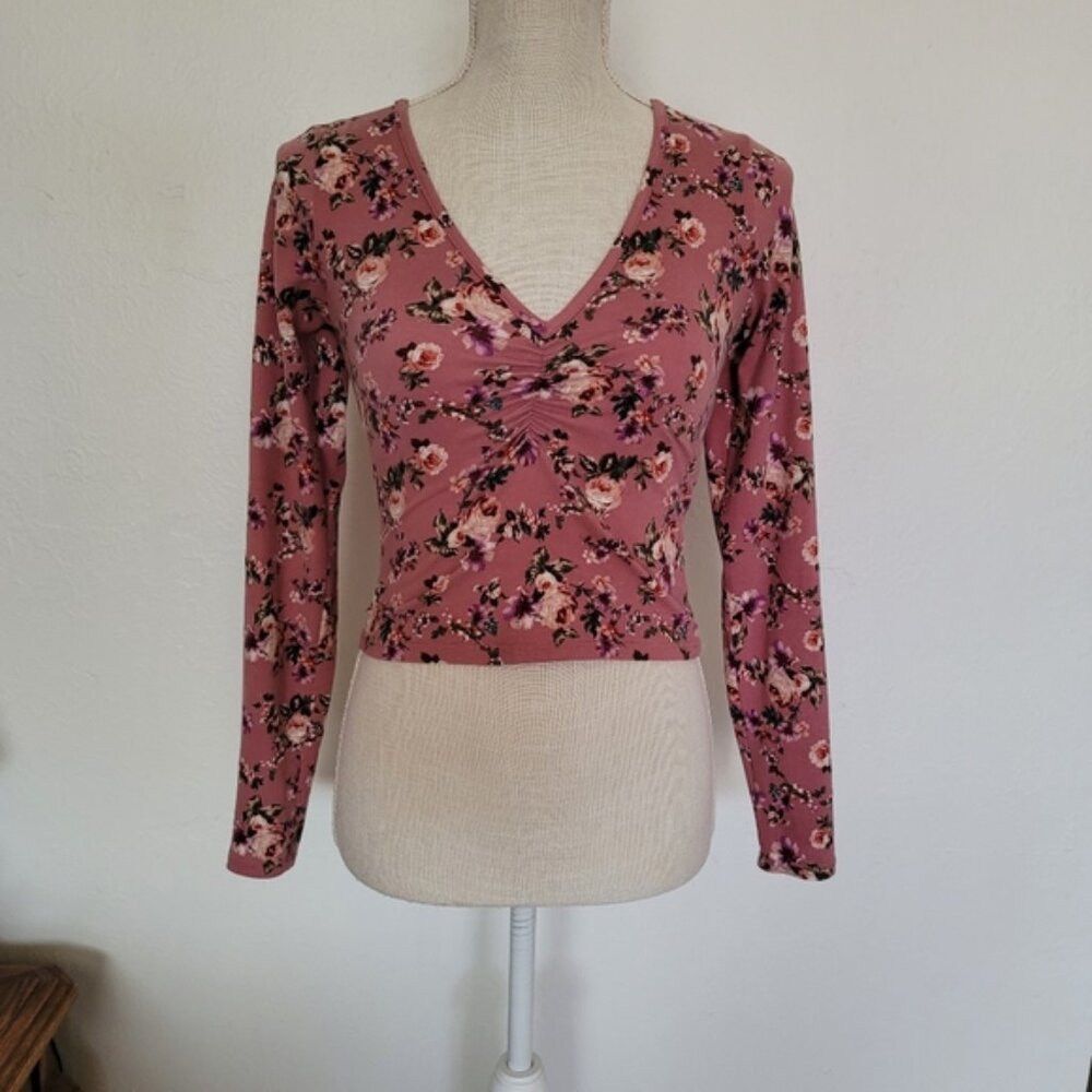 Forever 21 Floral Long Sleeve Size Small